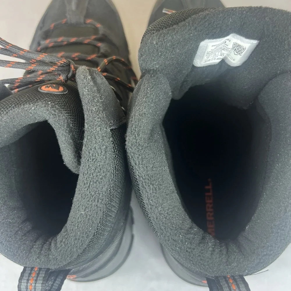 Merrell Phoenix 2 Mid Thermo Boots Men's Size 12 Black Waterproof Hiking J09599